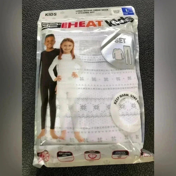 32 Degrees Heat Frozen Snowflake,winter underwear long sleeve crewneck leggings - Picture 1 of 4